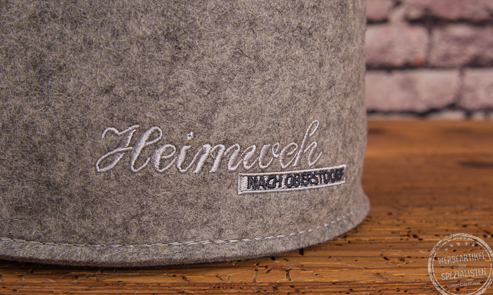 Brotkorb aus Filz mit Logo