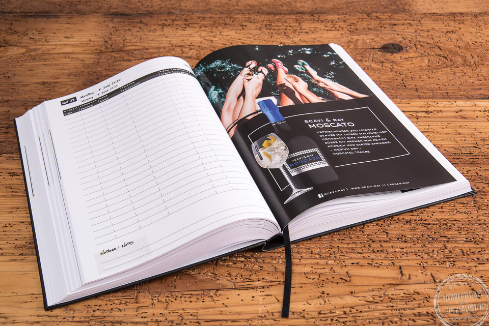 Reservierungsbuch mit Pr&auml;gung