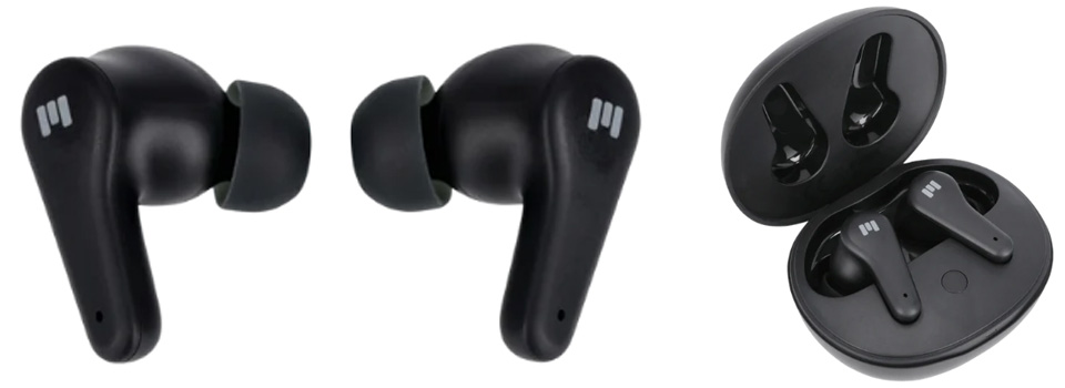 Miiego MiiBUDS PLAY II kabellose In-Ear-Kopfhörer schwarz mit und ohne Verpackung.