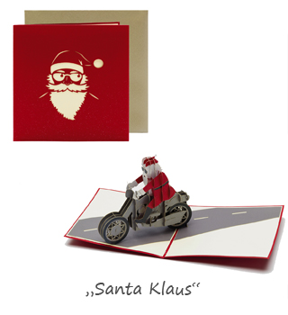Weihnachtskarte Santa inidividuell
