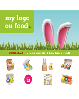 my logo on food Osterkatalog 2023