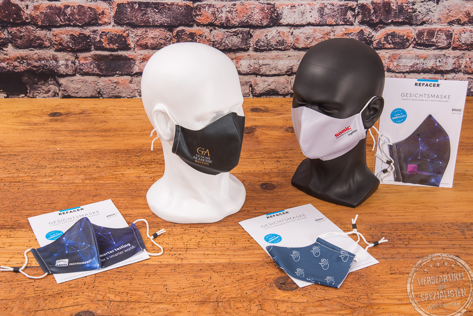 refacer mund-nasen-maske mit logo
