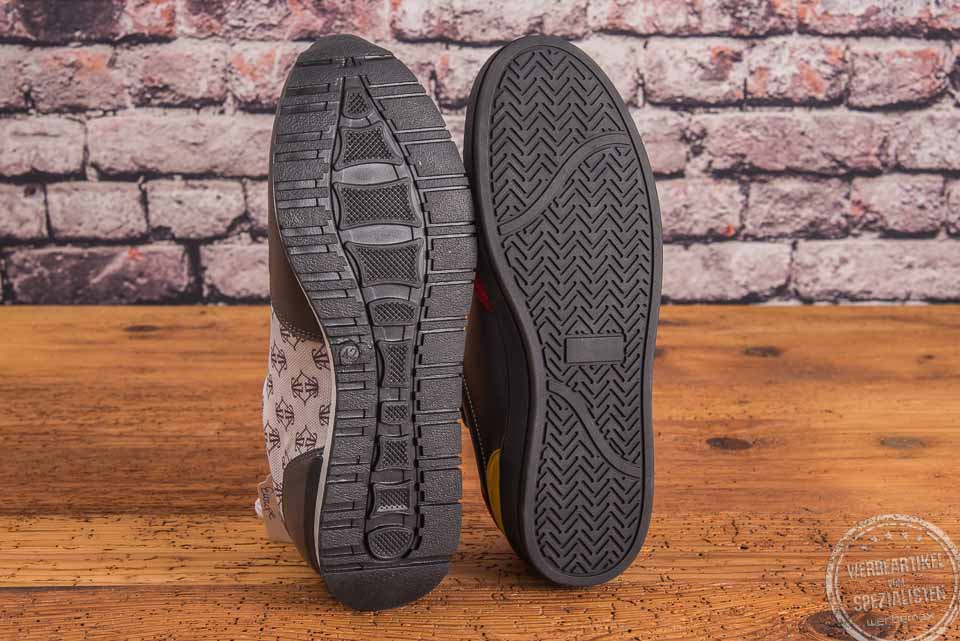 Schwarze Sohlen Schuhe f&uuml;r Unternehmen made in EU