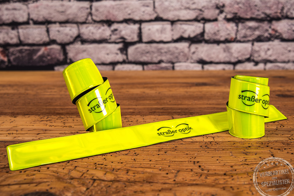 Werbegeschenk Reflektorarmb&auml;nder mit Druck 