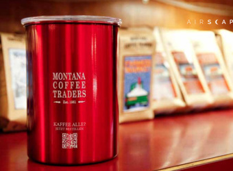 Airscape personalisierte Kaffeedosen als Werbeartikel