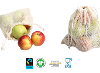 Fairtrade Food Bag aus Biobaumwolle als Werbeträger für Ihr Unternehmen