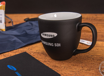 Werbeartikel Tasse mit Logo bedruckt Samsung 