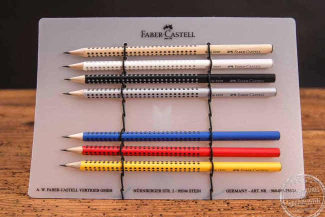 Faber-Castell Bleistift Grip 2001 in verschiedenen Farben mit Logo