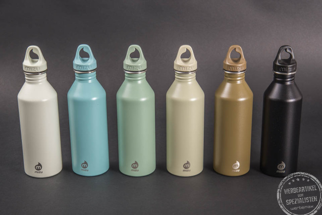 MIZU Trinkflaschen M8 aus Edelstahl in unterschiedlichen Farben als Werbeartikel