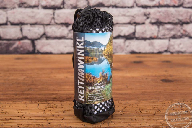 Handtuch mit bedruckter Banderole