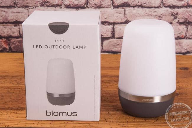 LED Outdoor Lampe als Werbeartikel mit Logo bedrucken