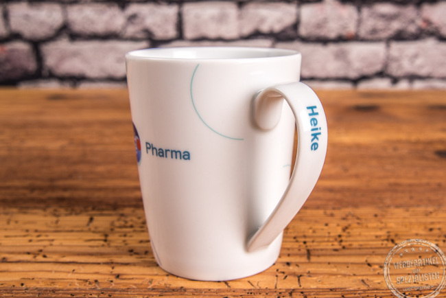 Tasse mit Mitarbeiternamen