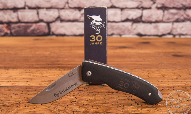 Taschenmesser mit Logogravur von Richartz Referenz Brielmaier.