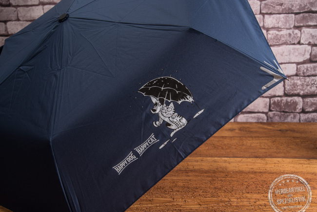 werbeschirm happy dog