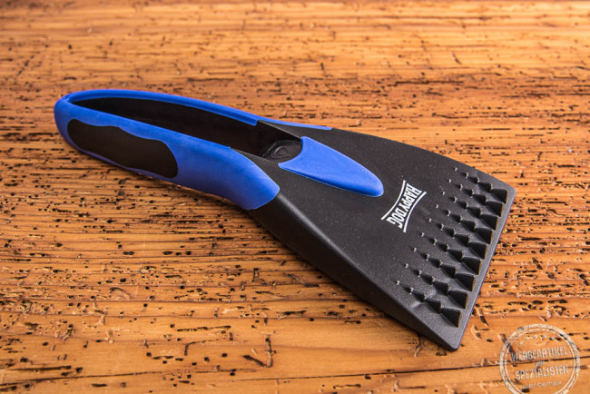 Eiskratzer mit Logo HappyDog in Blau und Schwarz