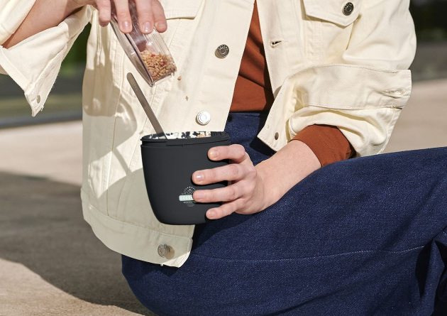 Lunchbox Mepal Ellipse in nordic black als Müslibecher