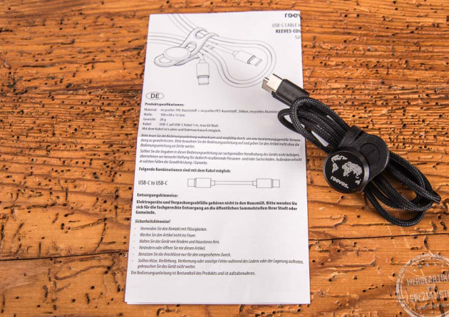 Logodruck auf dem innovativen Schnellladekabel mit USB-C Anschluss