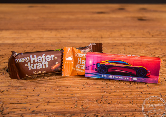 Haferkraft Riegel von Corny individuell mit Logo gestalten
