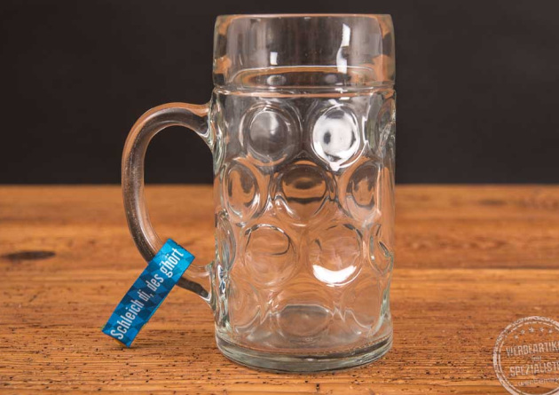 Anhänger mit Maßkrug mit Logo ECOflip 