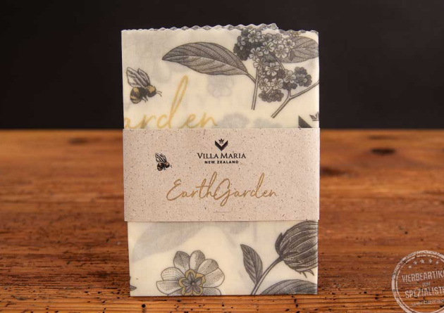 Bienenwachstuch großes Format mit Werbebanderole als Werbegeschenk