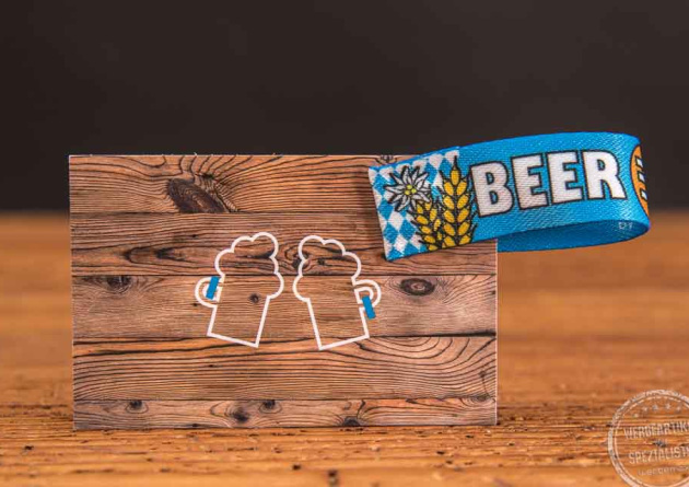 ECOflip auf Werbekarte