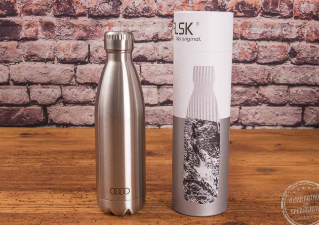 FLSK Flasche silber mit Karton