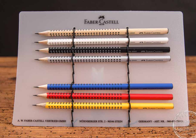 Faber-Castell Bleistift Grip 2001 in verschiedenen Farben mit Logo