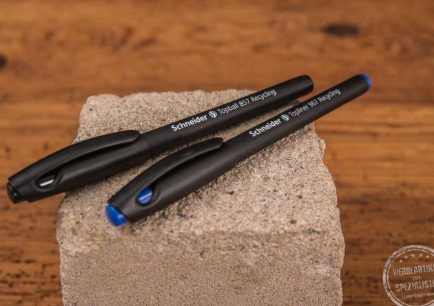 Fineliner Schneider Topliner 967 schwarz mit Logodruck