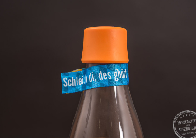 Flaschenanhänger mit Magnet ECOflip mit Logo