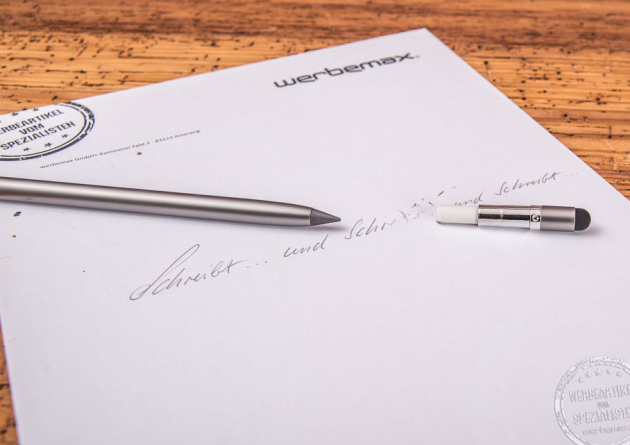 Graphitestift mit Radiergummi