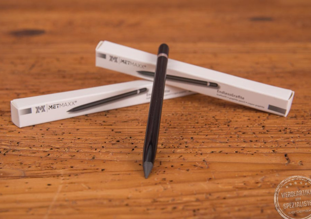 Grafitstift schwarz mit Verpackung