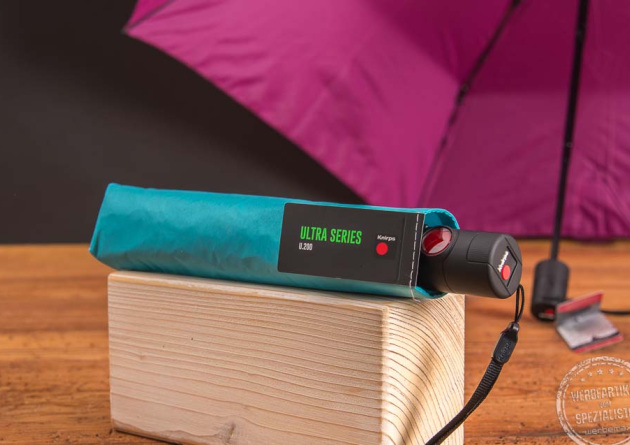 Knirps U.200 ultralight duomatic Taschenschirm mit Logo