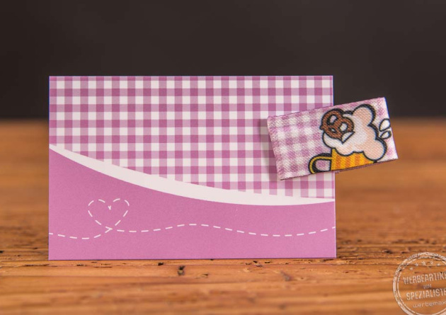 Lesezeichen ECOflip auf Werbekarte