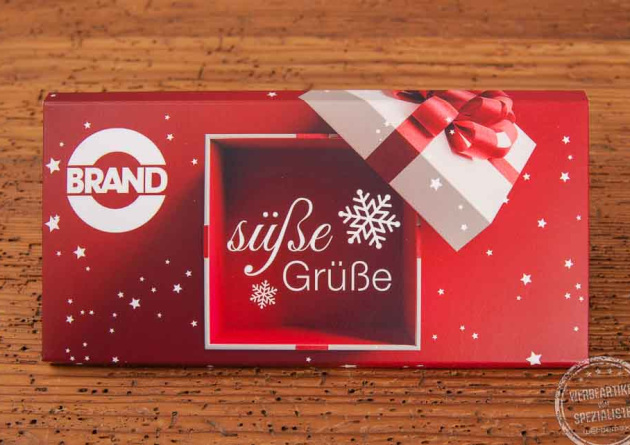 Tafel Schokolade von Lindt als Mailing 