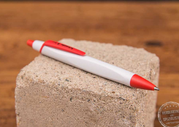 Schneider Kugelschreiber RECO wei&szlig; als Werbeartikel