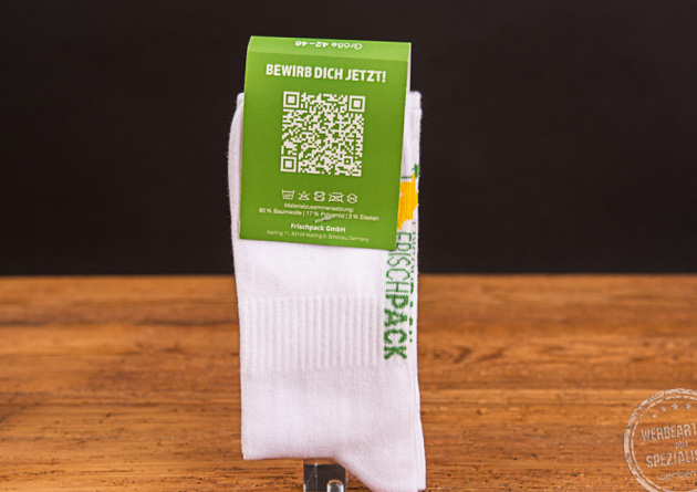 Sportsocken Tennis Style mit Logo Frischpack