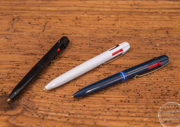 Vierfarb-Kugelschreiber Schneider Take4 mit Logo