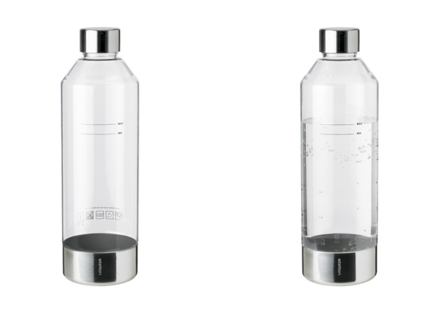 Wasserflaschen für Wassersprudler Stelton BRUS mit Logogravur