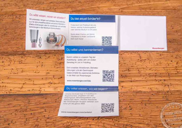 Werbeartikel Bewerbermarketing Leporello Haftnotizen