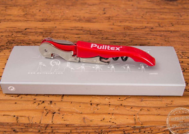 Werbekellnermesser Pulltap mit Logo und Werbekarton