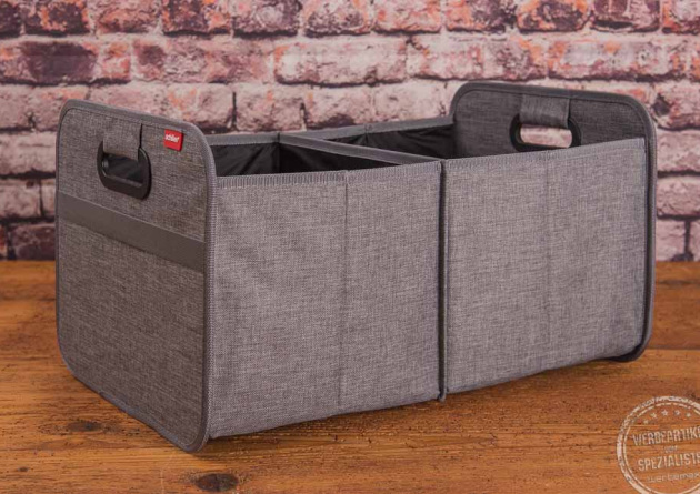 Autofaltbox in Leinenoptik als Werbegeschenk