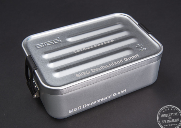 Brotzeidose als Mitarbeitergeschenk mit Gravur