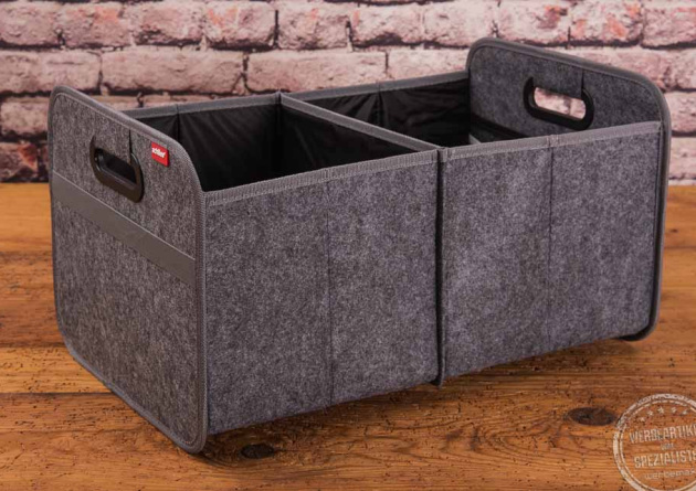 Werbegeschenk Autofaltbox aus Filz