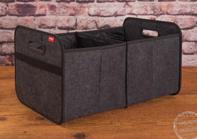 Autobox aus Filz als Werbegeschenk