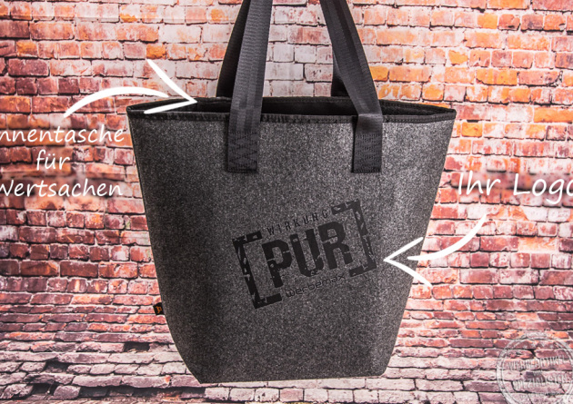 Details Filzshopper Werbeartikel