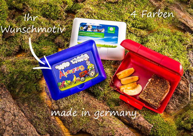 Brotzeitdose mit Wunschmotiv
