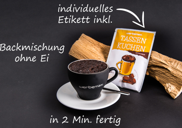 Tassen-Kuchen Werbegeschenk