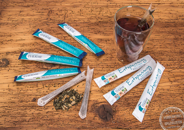 Tea Sticks für den Messeauftritt