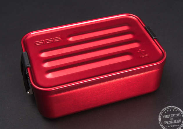 Metal Food Lunchbox in rot 