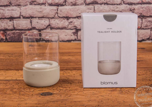 Teelichthalter als Kundengeschenk mit Logogravur